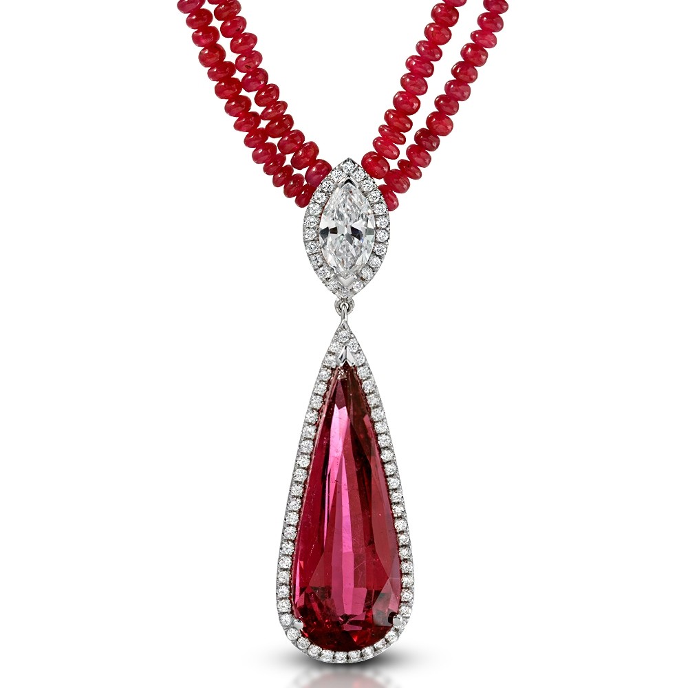 Rubellite pendant clearance
