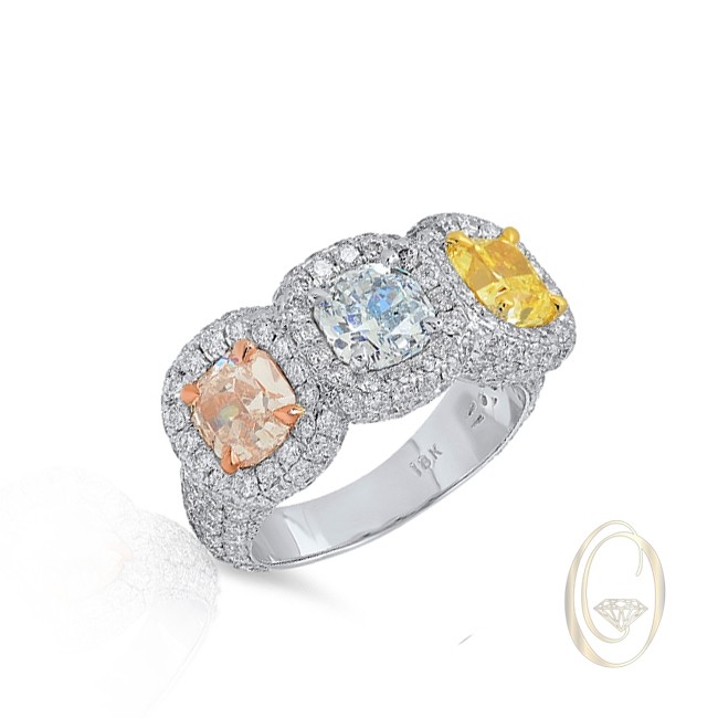 Color stone on sale diamond rings